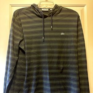 Lacoste men’s long sleeve shirt with a hood